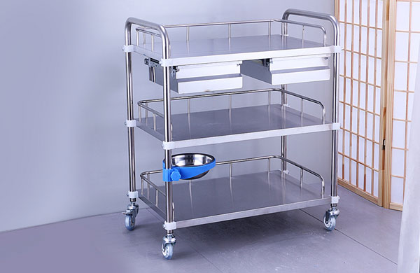 不銹鋼醫療推車應用案例